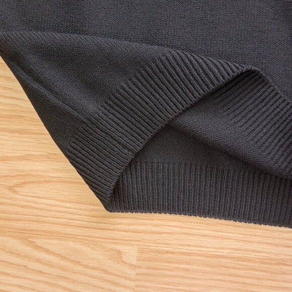 St John Basics Women's Wool Blend Black Knit Tank Top, Size P, Made in USA - Picture 4 of 6